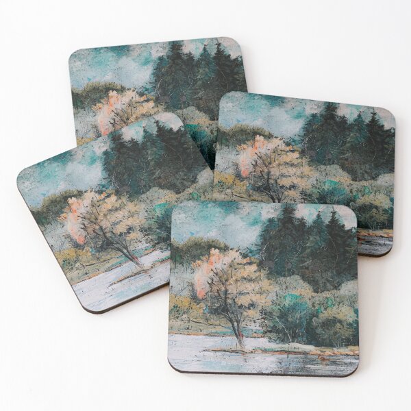 Item preview, wooded river bank designed and sold by Nafeesdesign.
