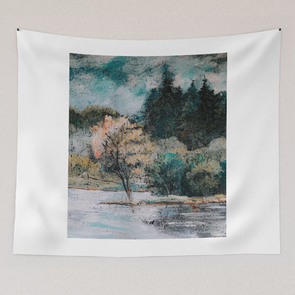 Item preview, wooded river bank designed and sold by Nafeesdesign.