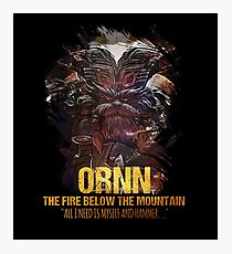 League of Legends ORNN - The Fire Below The Mountain Photographic Print