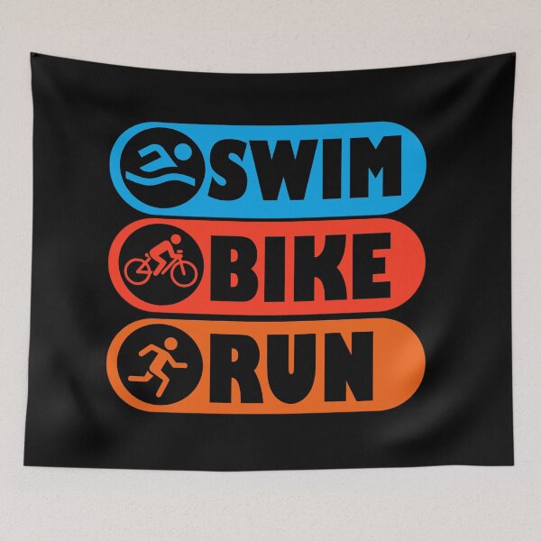 Item preview, Swimming cycling running swim bike running  designed and sold by Rami Khalifah.