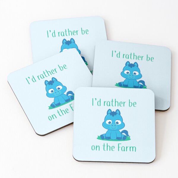 Item preview, I’d Rather Be on the Farm (on Lt. Blue) designed and sold by PawsitiveMum.