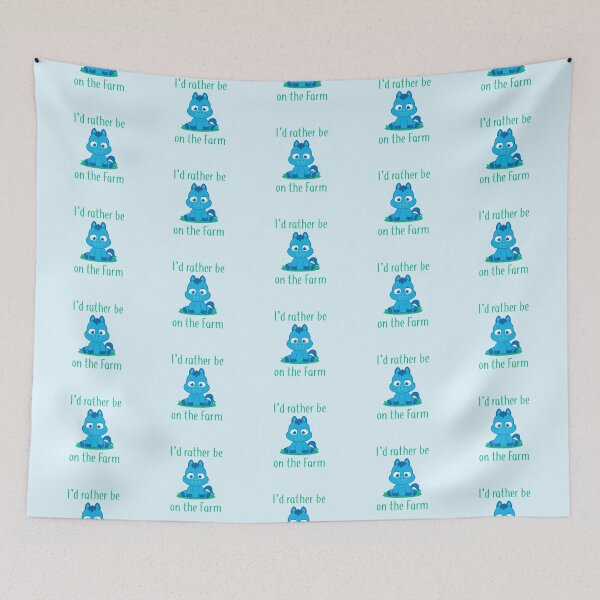 Item preview, I’d Rather Be on the Farm (on Lt. Blue) designed and sold by PawsitiveMum.