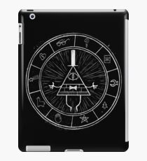 Gravity Falls Bill Cipher - White on Black iPad Case/Skin