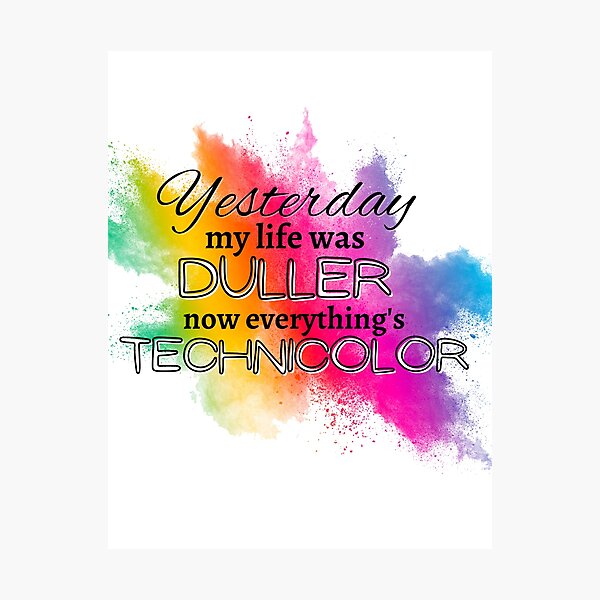 Item preview, Now Everything's Technicolor designed and sold by sticktosunshine.