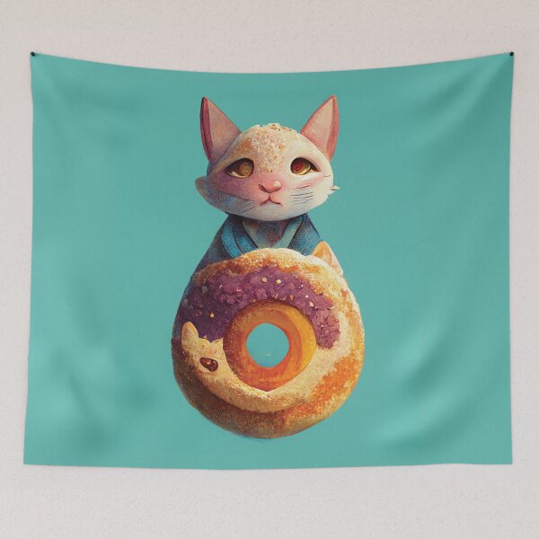 Item preview, Cute Funny Donut Cat designed and sold by Pet Shelter.