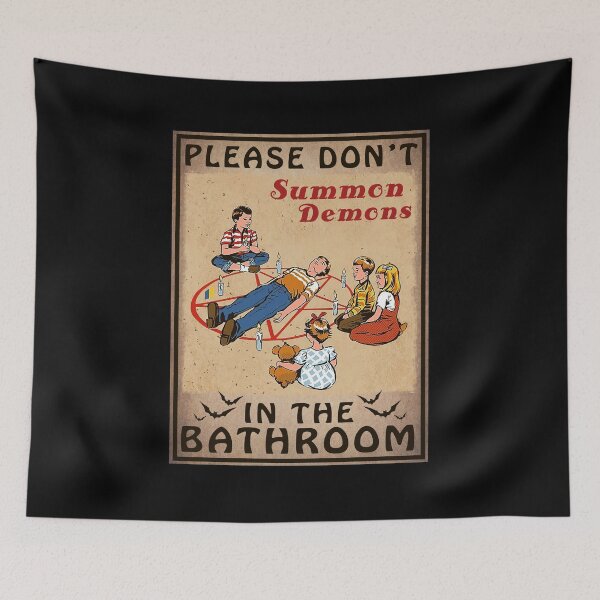 Item preview, Please Don't Summon Demon In The Bathroom designed and sold by sirineguchiy99.