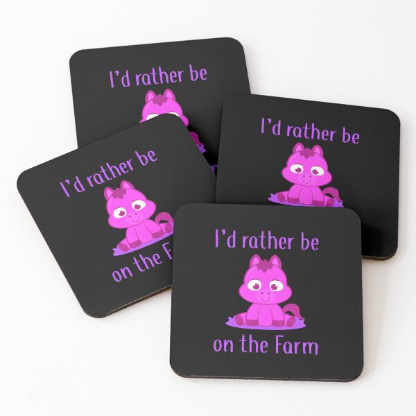 Item preview, I’d Rather Be on the Farm (on Black) designed and sold by PawsitiveMum.