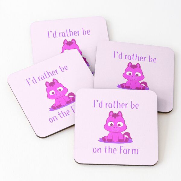Item preview, I’d Rather Be on the Farm (on Pink) designed and sold by PawsitiveMum.