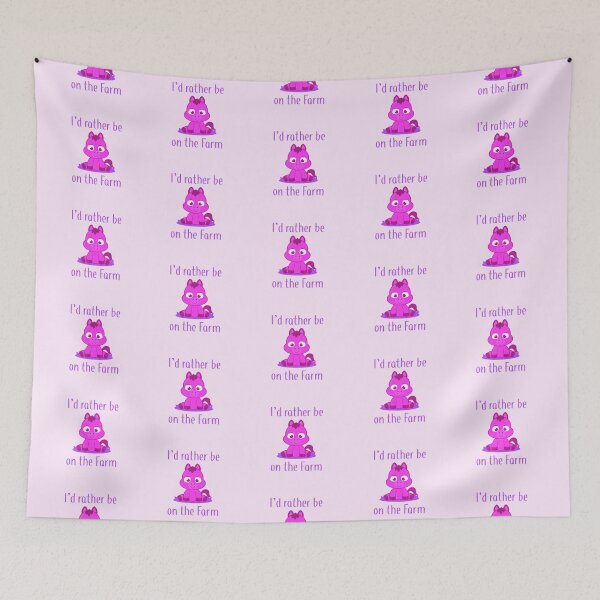 Item preview, I’d Rather Be on the Farm (on Pink) designed and sold by PawsitiveMum.