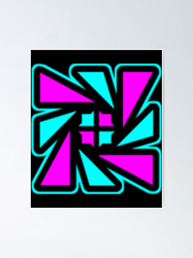 "Riot cube Geometry Dash icon" Poster for Sale by BaCalic | Redbubble