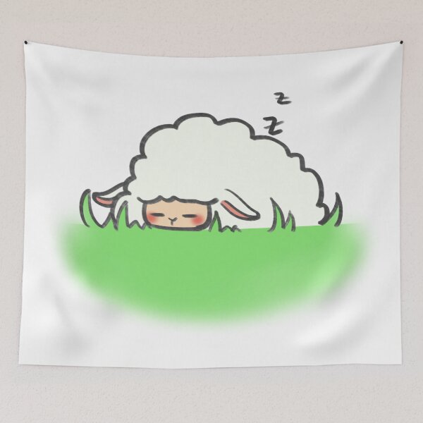 Item preview, Cute Sheep sleeping designed and sold by Sheeepie.