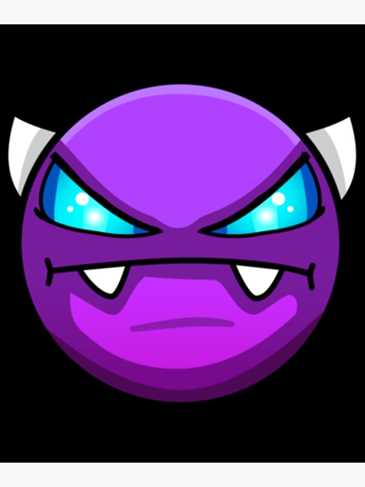 geometry dash difficulty demon faces Greeting Card for Sale by