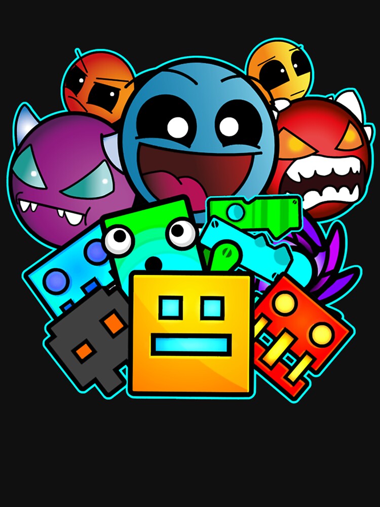Discover geometry dash old school gaming | Active T-Shirt