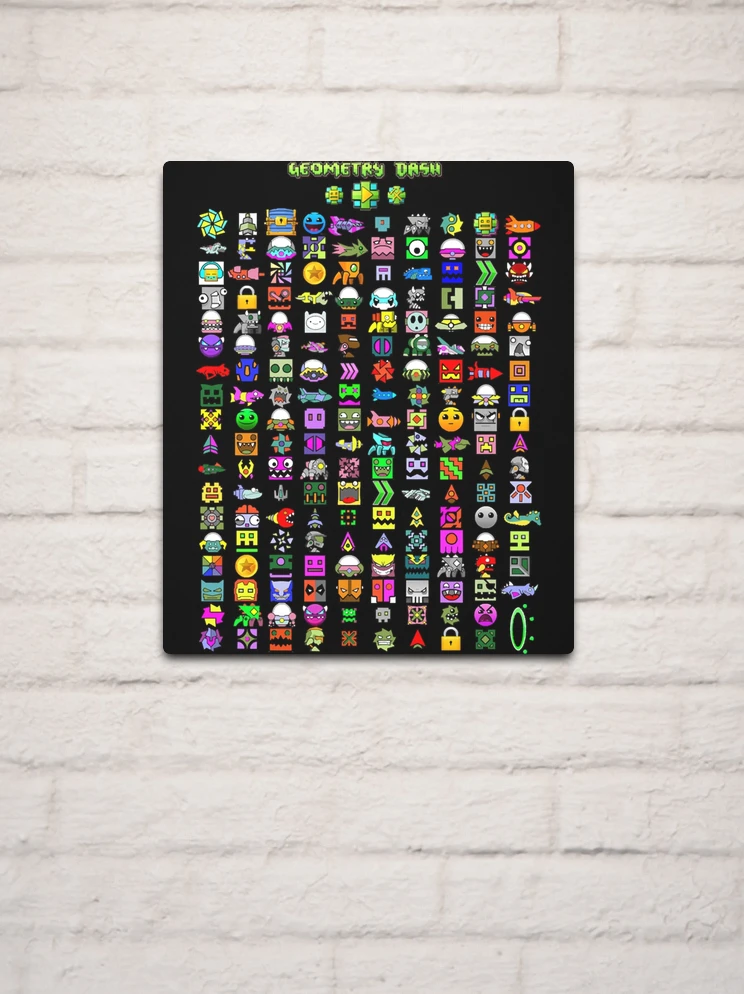 geometry dash old school gaming Metal Print for Sale by BaCalic