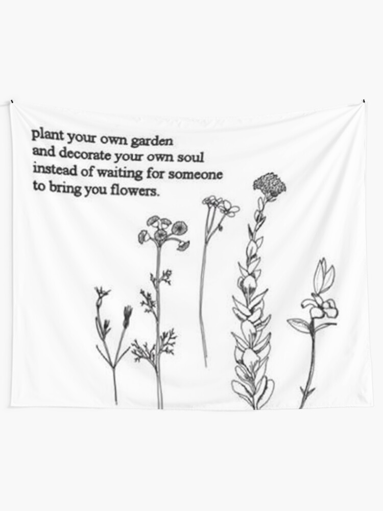 Flower Poem Tapestry By Eliselle Redbubble