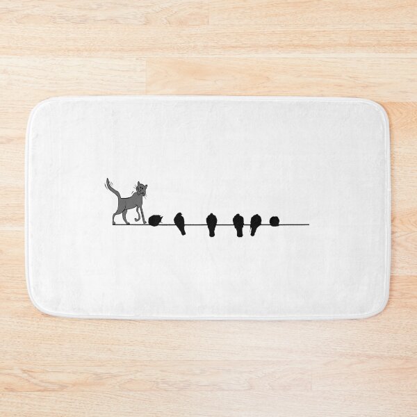Item preview, CAT AND BIRDS ON HIGHWIRE designed and sold by DomGDesign.