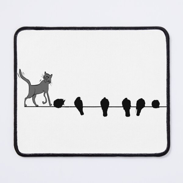 Item preview, CAT AND BIRDS ON HIGHWIRE designed and sold by DomGDesign.