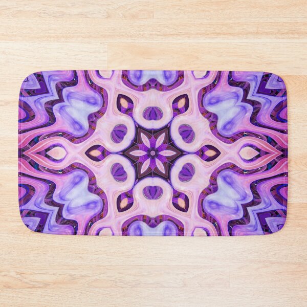 Item preview, Boho Vibes Abstract Mandala Maximalism Hippie Style Eclectic Mix of Blue Lilac Pink Purple 15 of 16 designed and sold by Beachy.