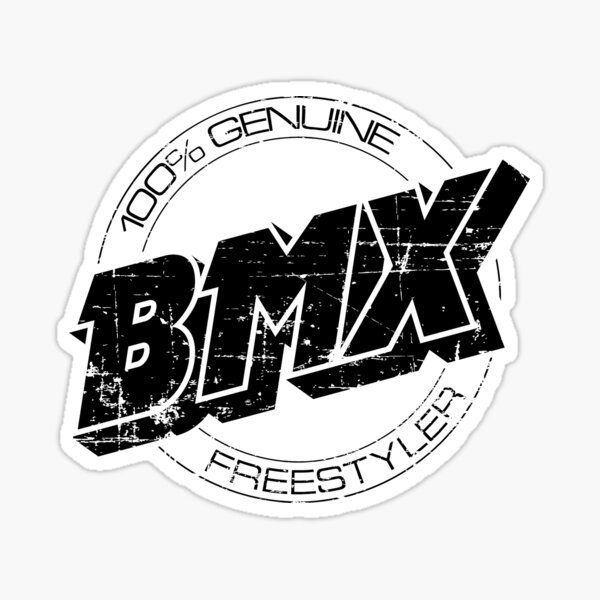 100% Genuine BMX Freestyler aged Sticker