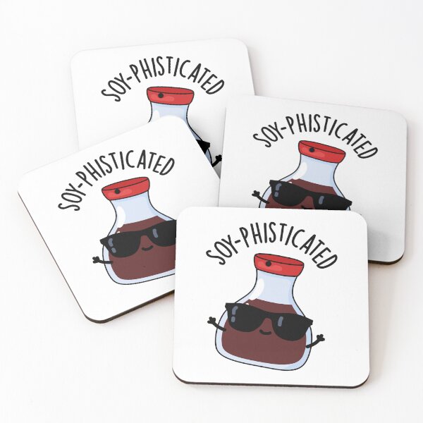 Item preview, Soy-pohisticated Funny Soy Sauce Puns  designed and sold by punnybone.
