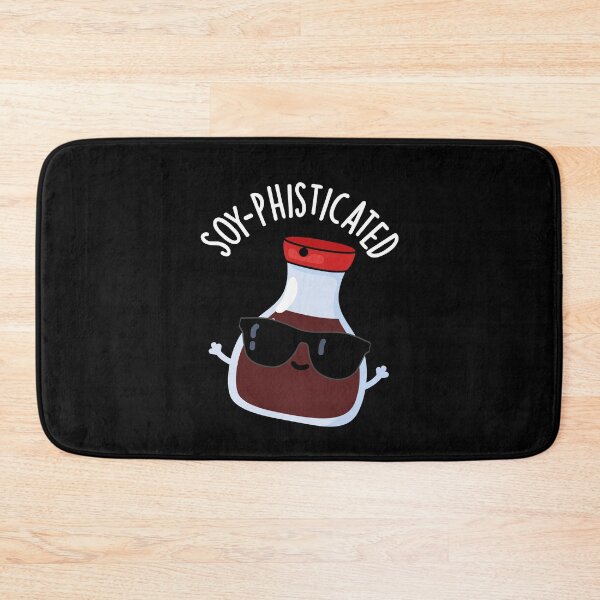 Item preview, Soy-pohisticated Funny Soy Sauce Puns (Dark BG) designed and sold by punnybone.