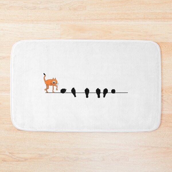 Item preview, CAT AND BIRDS ON HIGHWIRE designed and sold by DomGDesign.