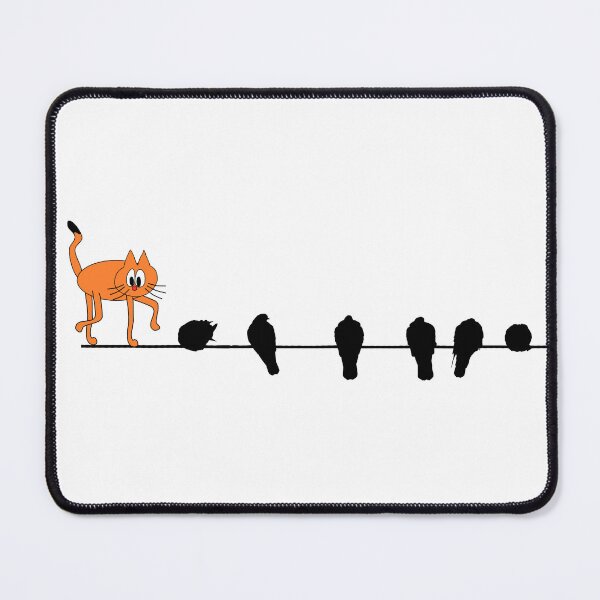 Item preview, CAT AND BIRDS ON HIGHWIRE designed and sold by DomGDesign.