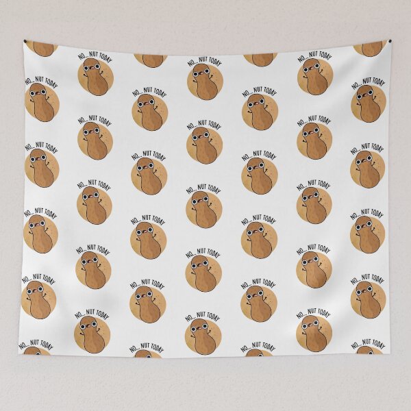 Item preview, No Nut Today Funny Peanut Puns  designed and sold by punnybone.