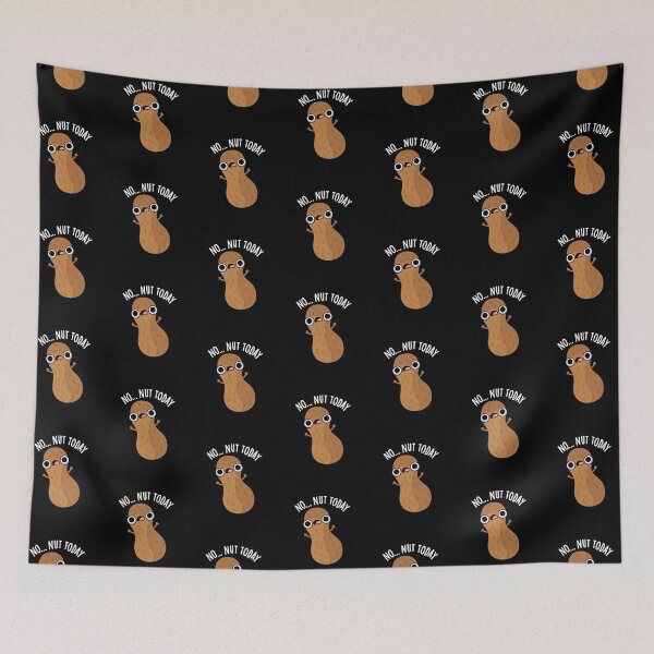 Item preview, No Nut Today Funny Peanut Puns (Dark BG) designed and sold by punnybone.