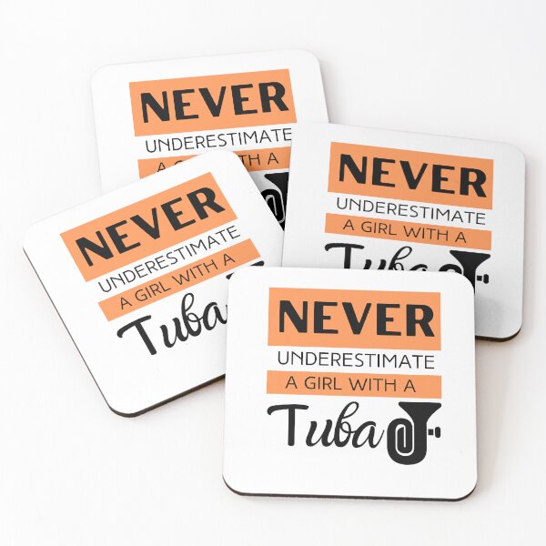 Item preview, Never Underestimate A Girl With A Tuba designed and sold by bonus24.