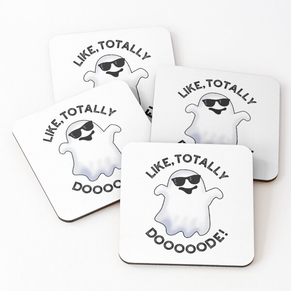 Item preview, Like Totally Doooode Funny Ghost Puns  designed and sold by punnybone.