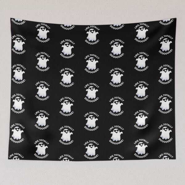 Item preview, Like Totally Doooode Funny Ghost Puns (Dark BG) designed and sold by punnybone.