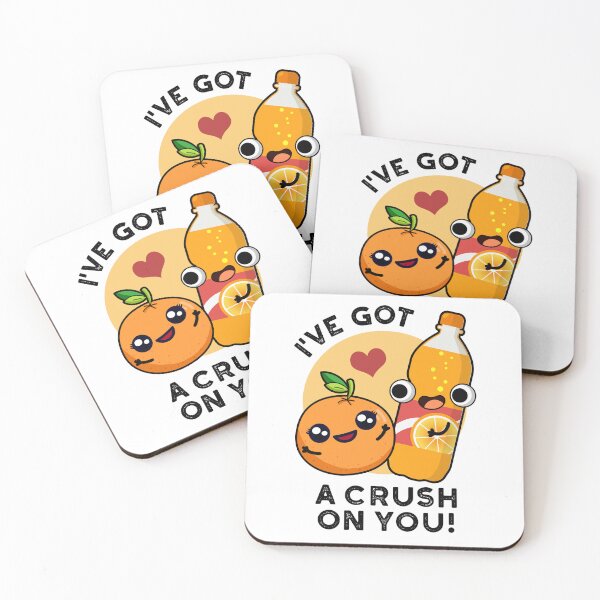 Item preview, I've Got A Crush On You Funny Soda Pop Puns  designed and sold by punnybone.
