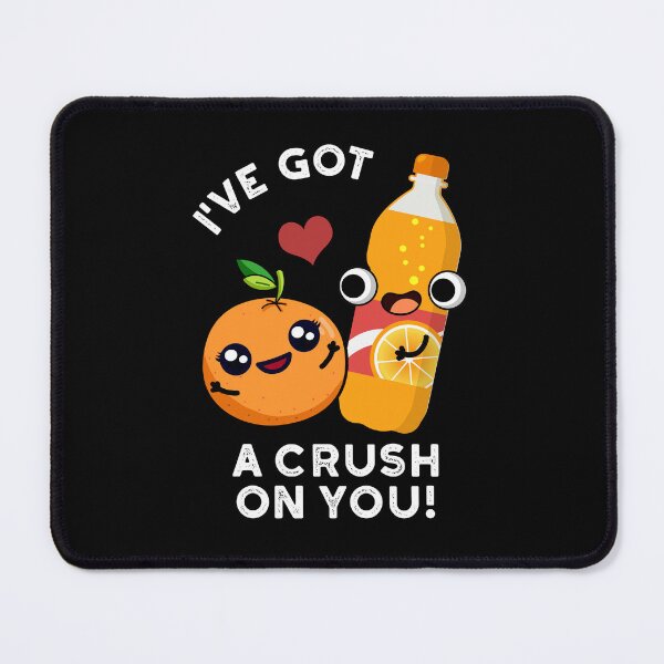 Item preview, I've Got A Crush On You Funny Soda Pop Puns (Dark BG) designed and sold by punnybone.