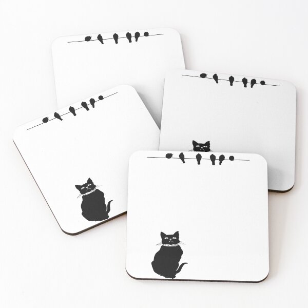 Item preview, CAT WATCHING BIRDS ON HIGHWIRE designed and sold by DomGDesign.