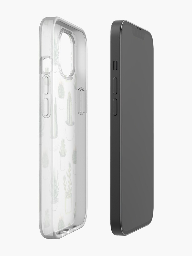 Vista alternativa de Funda de iPhone Cactus y suculentas de acuarela