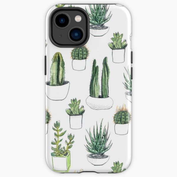 Watercolour cacti & succulents iPhone Tough Case