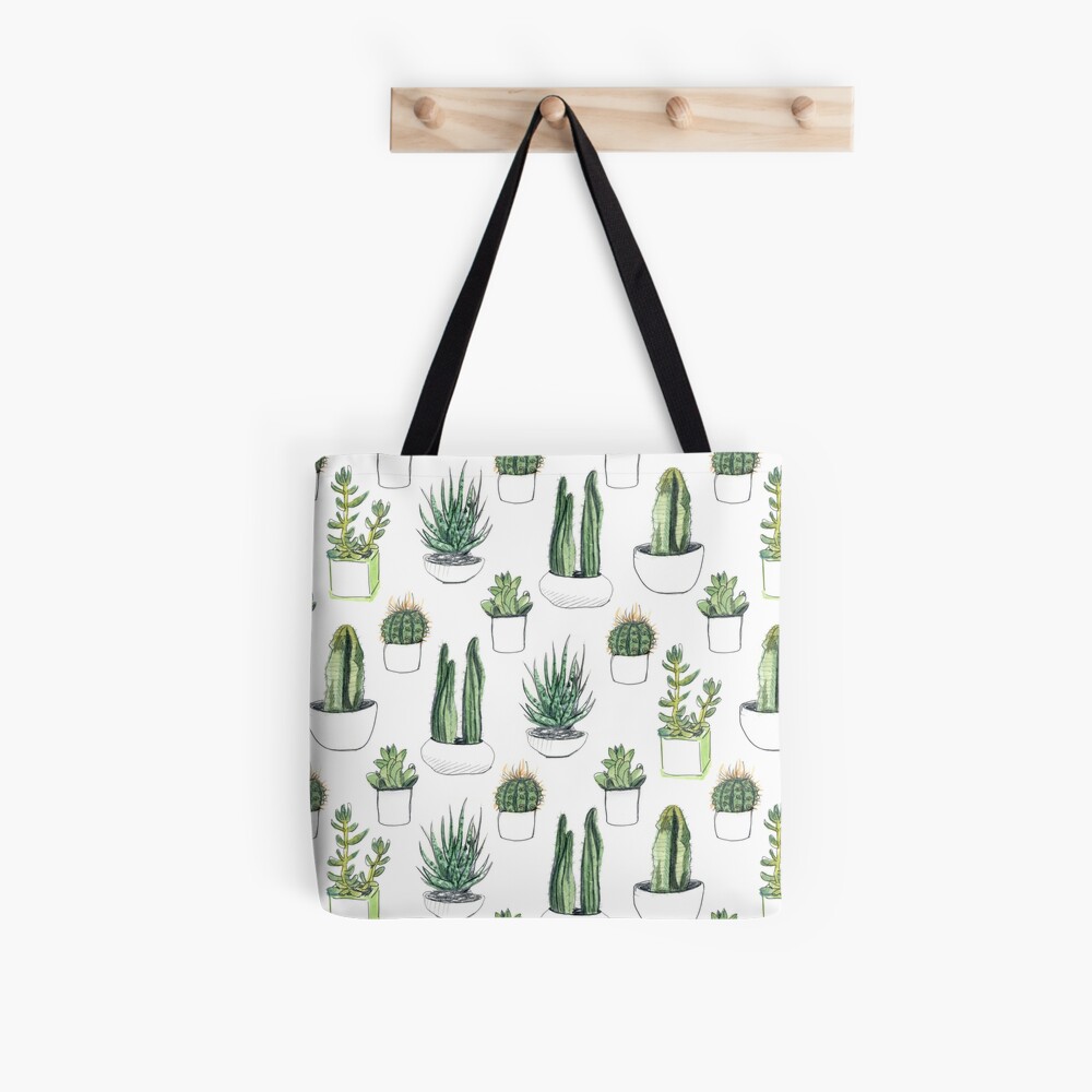 Watercolour cacti & succulents Tote Bag