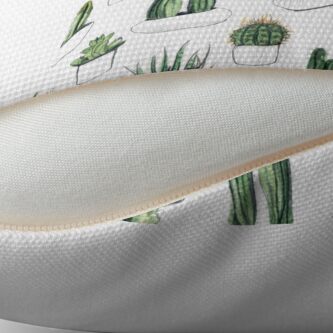 Alternate view of Watercolour cacti & succulents Throw Pillow