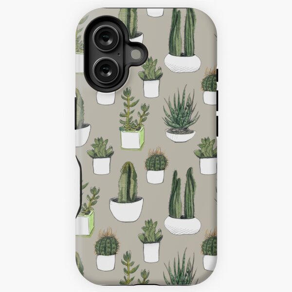 Item preview, Watercolour Cacti & Succulents - Beige designed and sold by crumpsticks.