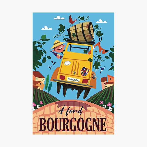 Item preview, Bourgogne poster designed and sold by GAGodel.