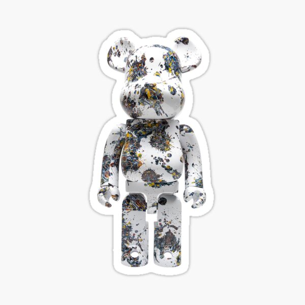 KAWS Bearbrick Themed Stickers Decal Set Of 4, Hype Sneaker Collab Bear  Brick