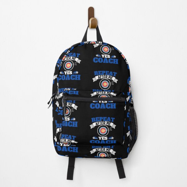 Item preview, Repeat After Me Yes Coach Archery - Blue White - Funny Sports designed and sold by GymWearDepot.
