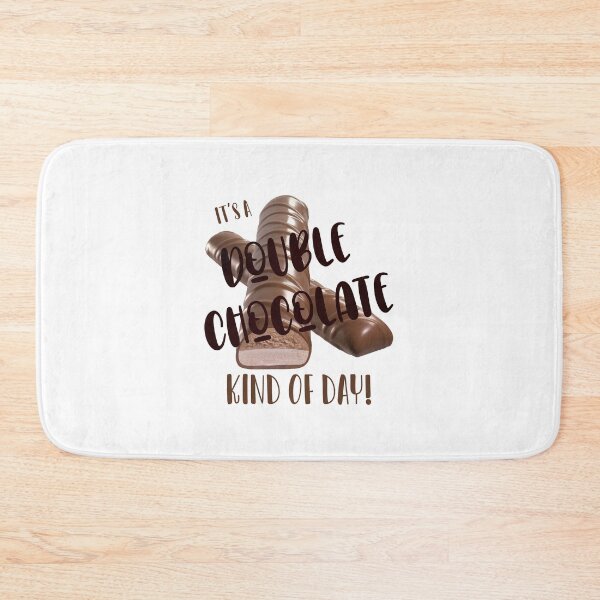 Item preview, It’s a Double Chocolate (LG Text) Kind of Day! White Background designed and sold by PawsitiveMum.