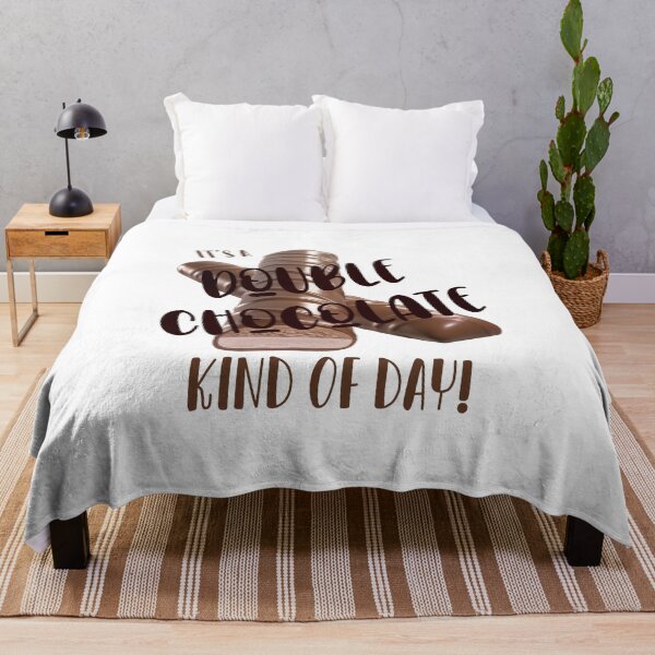 Item preview, It’s a Double Chocolate (LG Text) Kind of Day! White Background designed and sold by PawsitiveMum.
