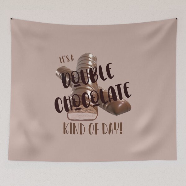Item preview, It’s a Double Chocolate (LG Text) Kind of Day! designed and sold by PawsitiveMum.