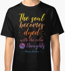 Marcus Aurelius Stoicism Quote - Color of thoughts Classic T-Shirt