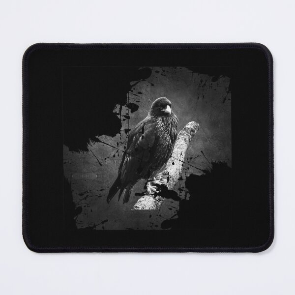 Item preview, Monochrome Metal hawk Bird designed and sold by CrystalsArtPaws.