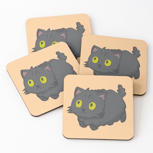 Item preview, Fluffy floaty kitty ghost pattern designed and sold by MamSelle.