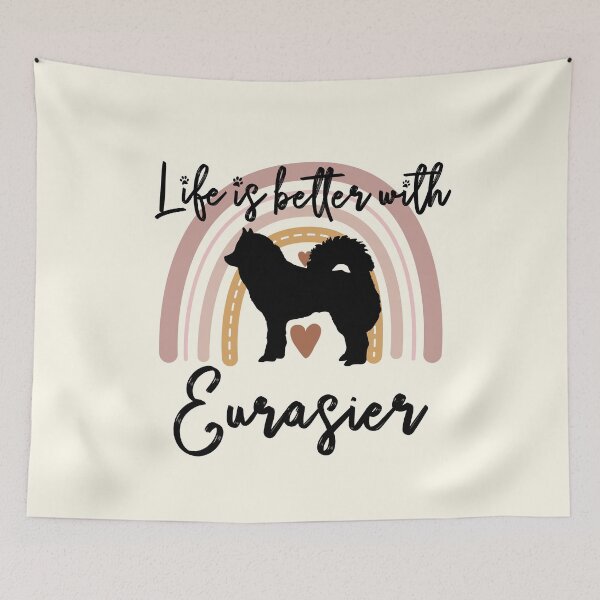 Item preview, Copy of Eurasier Dog Rainbow Aesthetic Boho designed and sold by rafaeltto.